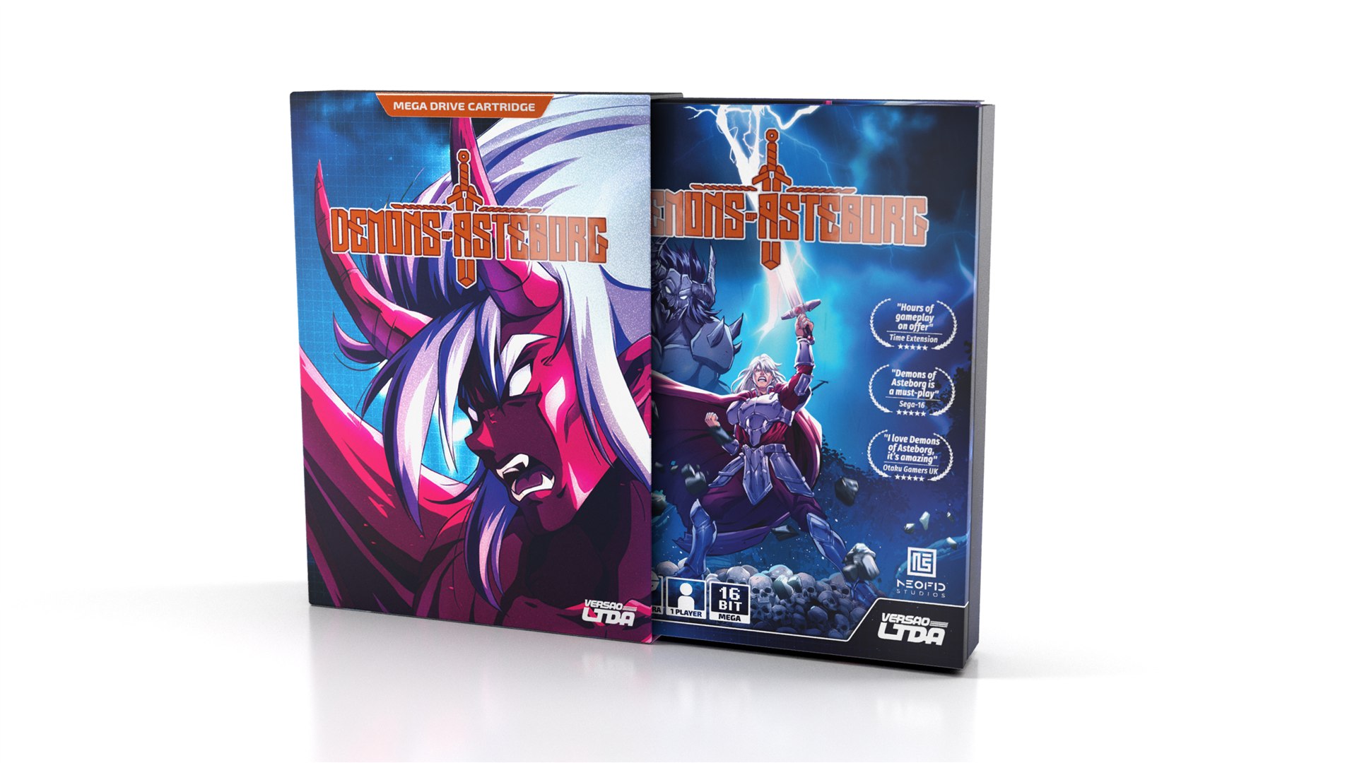 Caixa da edição física de Demons of Asteborg
